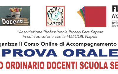 Iscrizione Corso Online di accompagnamento alla PROVA ORALE del Concorso Docenti Secondaria 2022